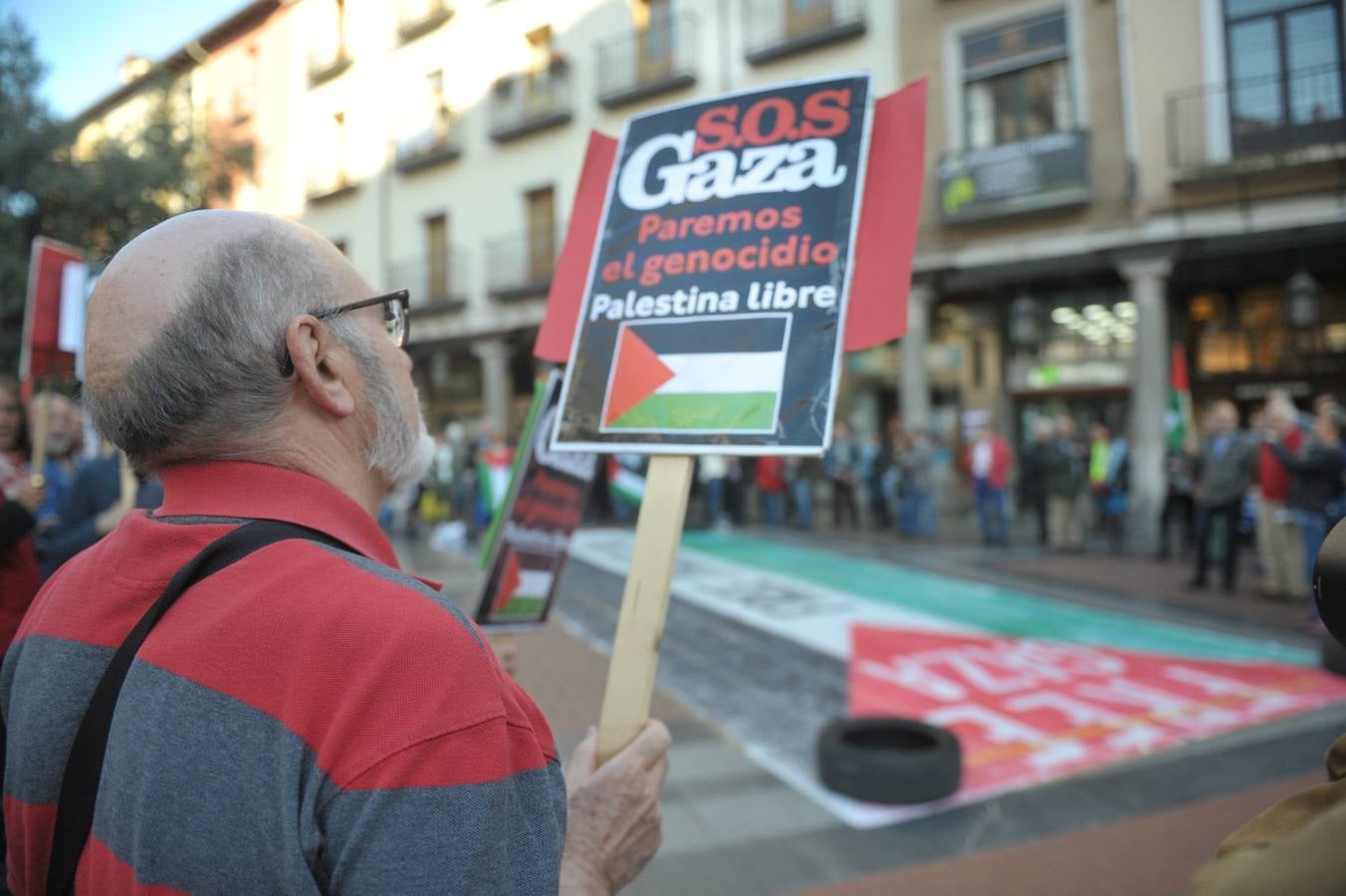 Concentración en Valladolid en solidaridad con el pueblo palestino