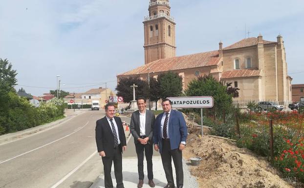 La Junta mejora la travesía de la VA-405 en Matapozuelos
