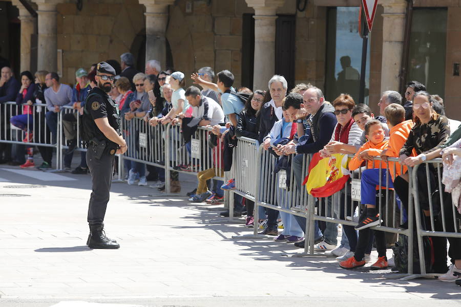 El Rey, recibido en Aguilar de Campoo (1/2)
