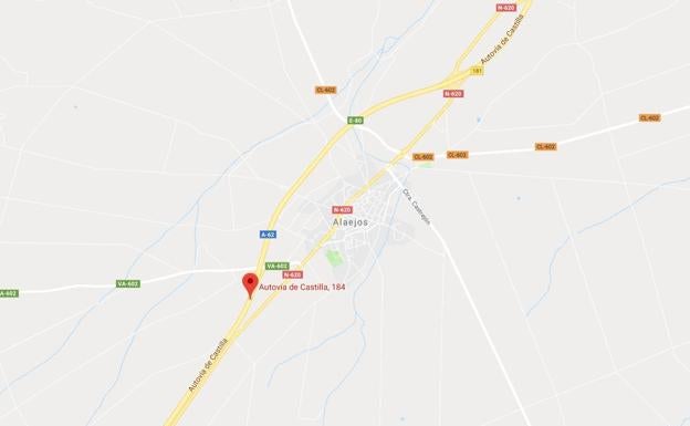 Cuatro heridos en una colisión entre una furgoneta y un microbús en la localidad vallisoletana de Alaejos