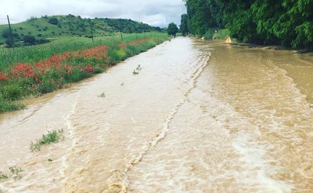 La localidad vallisoletana de Pollos, afectada por las inundaciones