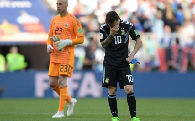 Messi y Argentina se estrellan contra el muro islandés