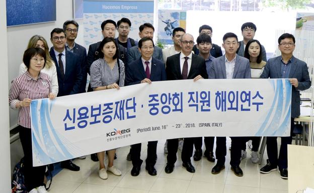 Una delegación de Corea visita Iberaval en Valladolid para conocer su modelo de negocio