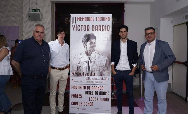 Morenito, Joselito Adame, López Simón y Fortes, en el II Memorial Víctor Barrio