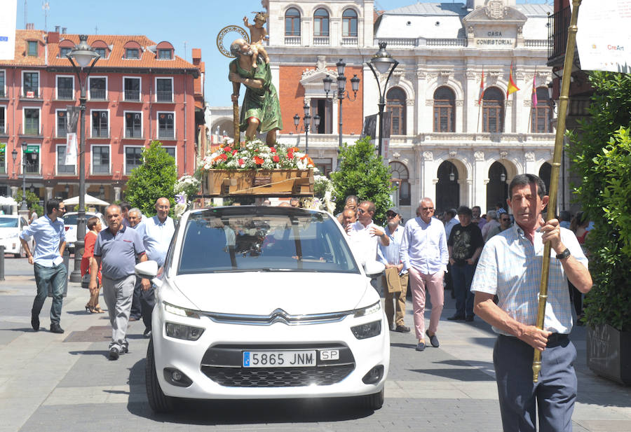 Los taxistas de Valladoild celebran San Cristóbal