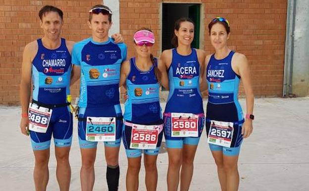 Antonio Cerezo, segundo en el Nacional de duatlón cross en su grupo de edad y Sonia Sánchez, cuarta