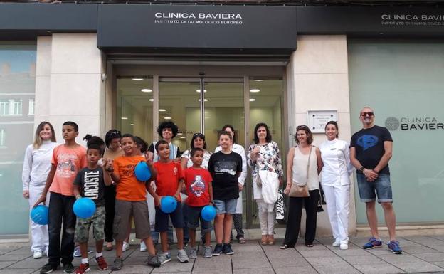 Revisiones de vista para los niños saharauis en acogida en Palencia