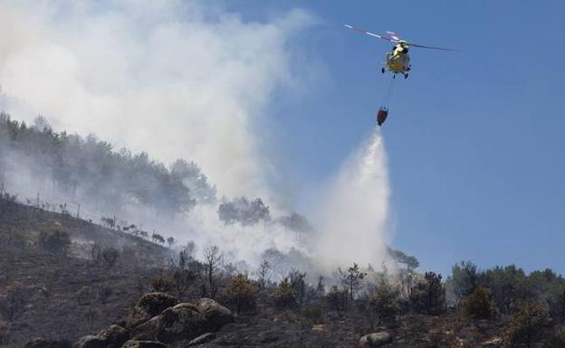 Dos incendios en Ávila movilizan a numerosos medios