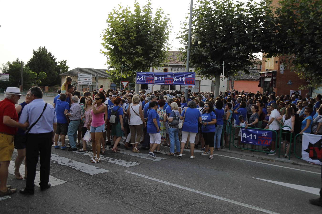 Asamblea informativa de la plataforma 'A11 Pasos' en Peñafiel