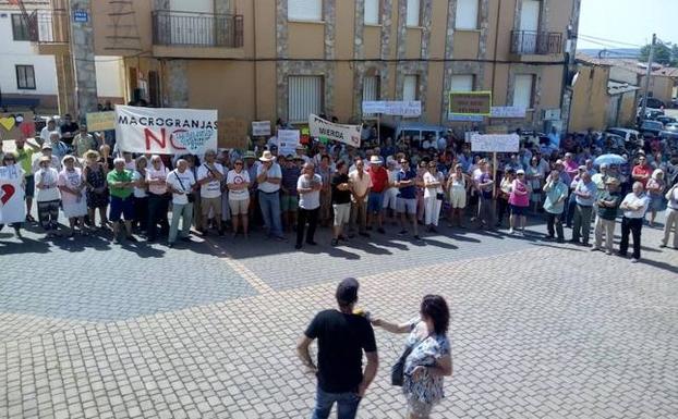 Más de 300 personas se concentran contra las macrogranjas de porcino en Zamora