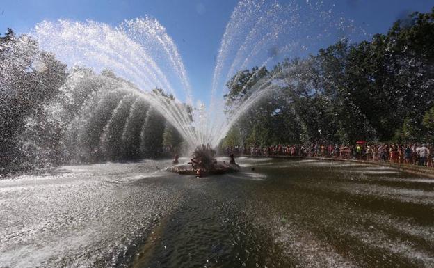 Las fuentes de La Granja funcionarán en agosto menos días por las fugas de agua en la red