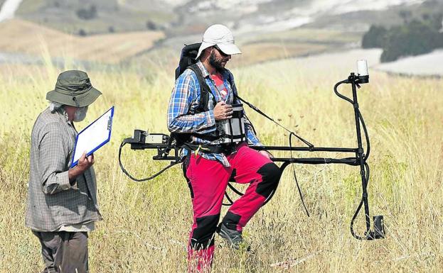 Crean el mapa magnético del yacimiento arqueológico de Peñafiel