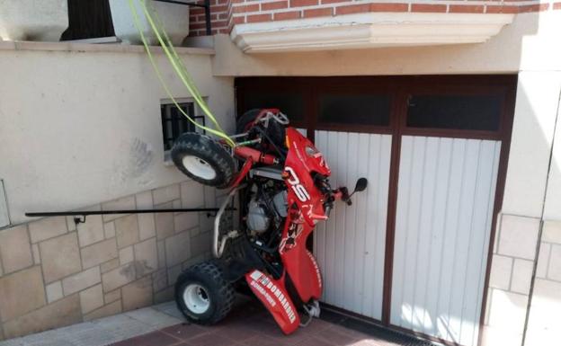 Un herido en un accidente con un 'quad' en Íscar