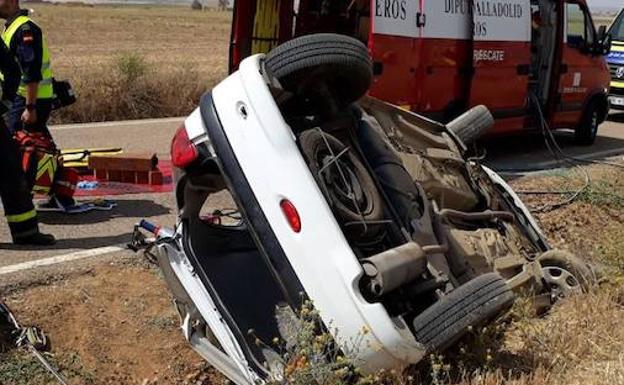 Dos heridos en un accidente de tráfico a la altura de Urueña