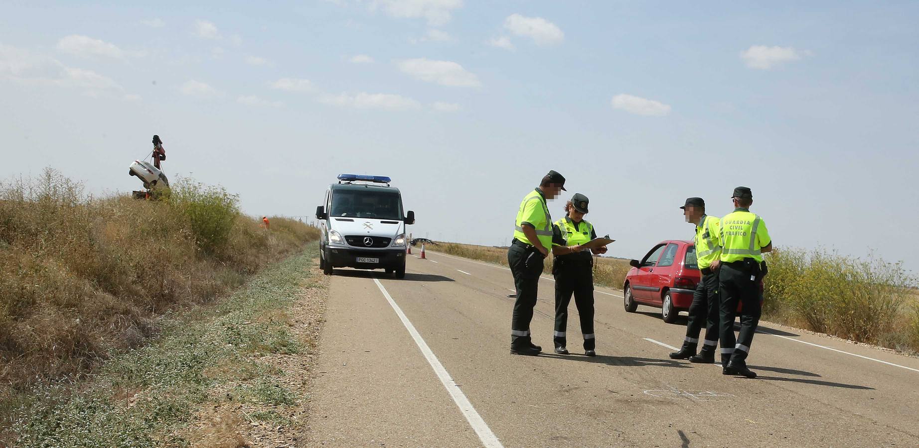Accidente en la carretera entre Zaratán y Wamba