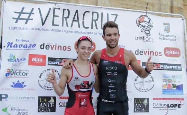 Miguel Risco y Esther Gómez, ganadores del III Triatlón Veracruz