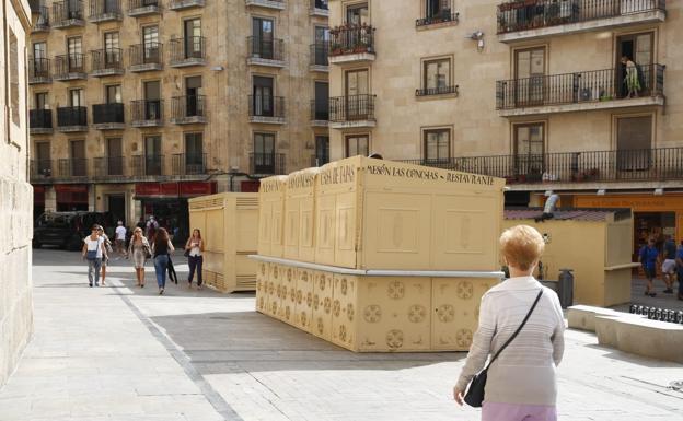 Comienza la instalación de las casetas de la Feria de Día