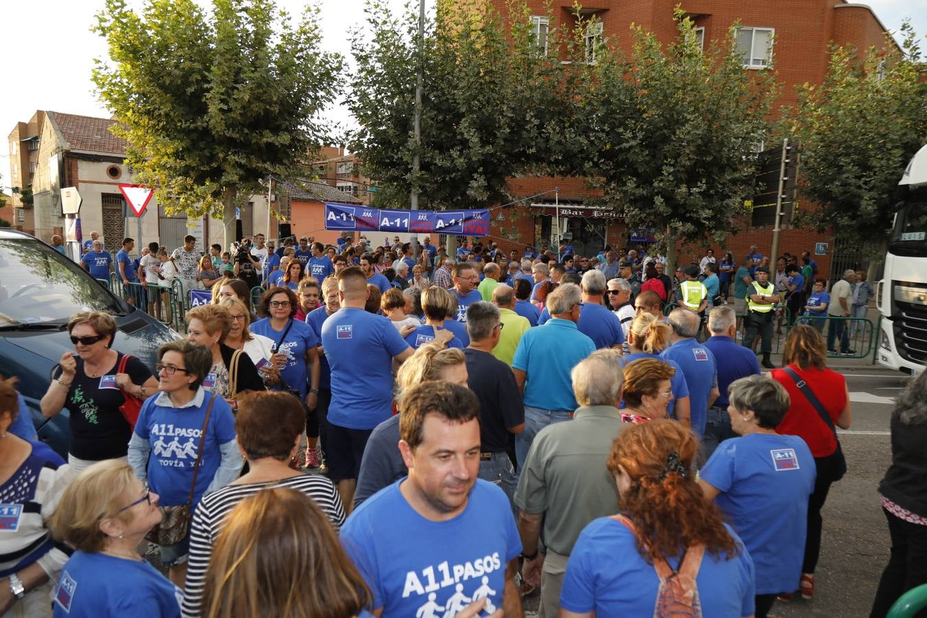 Protesta en Peñafiel para reclamar la construcción de la Autovía del Duero