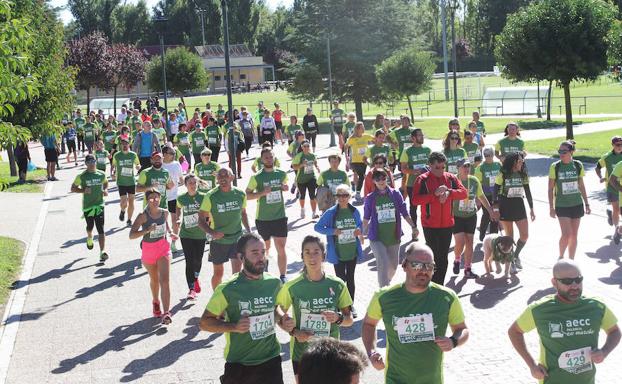 Miles de personas marchan en Palencia contra el cáncer