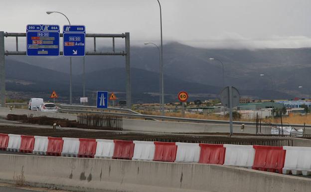 Las obras en la SG-20 reducen a la mitad la afluencia de clientes al polígono de Hontoria