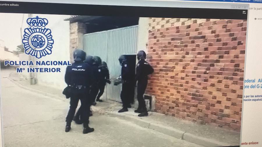 Registro en Palencia por los disturbios de la cumbre del G-20 en Hamburgo