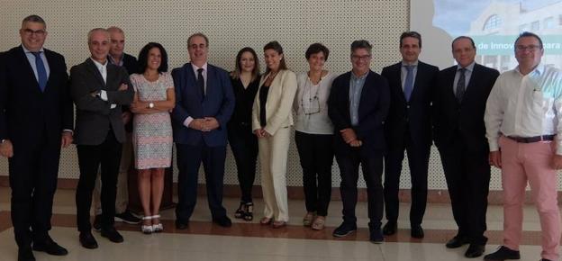 Comité de expertos que participaron en la primera reunión para la creación de la Cátedra de Innovación en la Facultad de Comercio de la UVA.