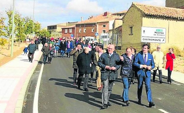 El final de las obras en la VA-515 soluciona los problemas de tráfico en la travesía de Castromonte