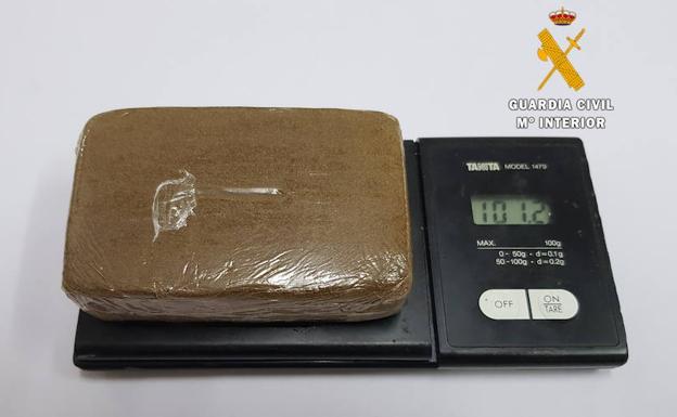 Dos detenidos en San Pelayo de Guareña en posesión de 150 gramos de hachís