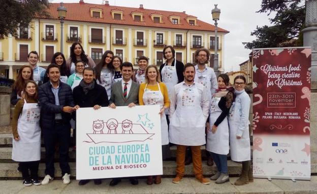 Medina de Rioseco reúne a jóvenes europeos en torno a la gastronomía de Navidad