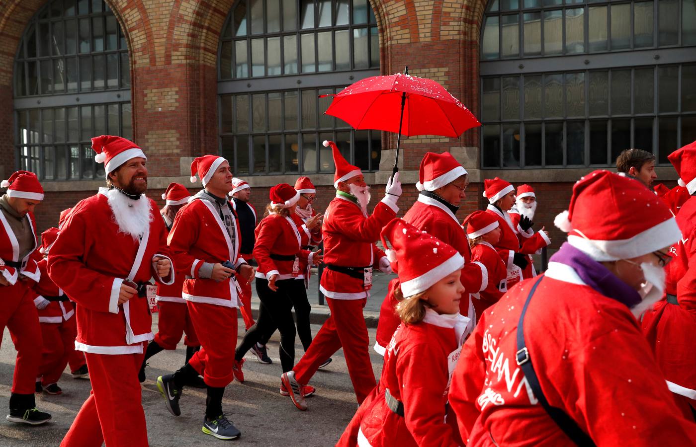 Papá Noel a la carrera
