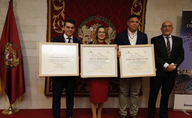 Ronaldo Nazário, Almudena Alberca y Pedro Ruiz Aragoneses, distinguidos como Alcaides de Honor 2018 del Museo del Vino