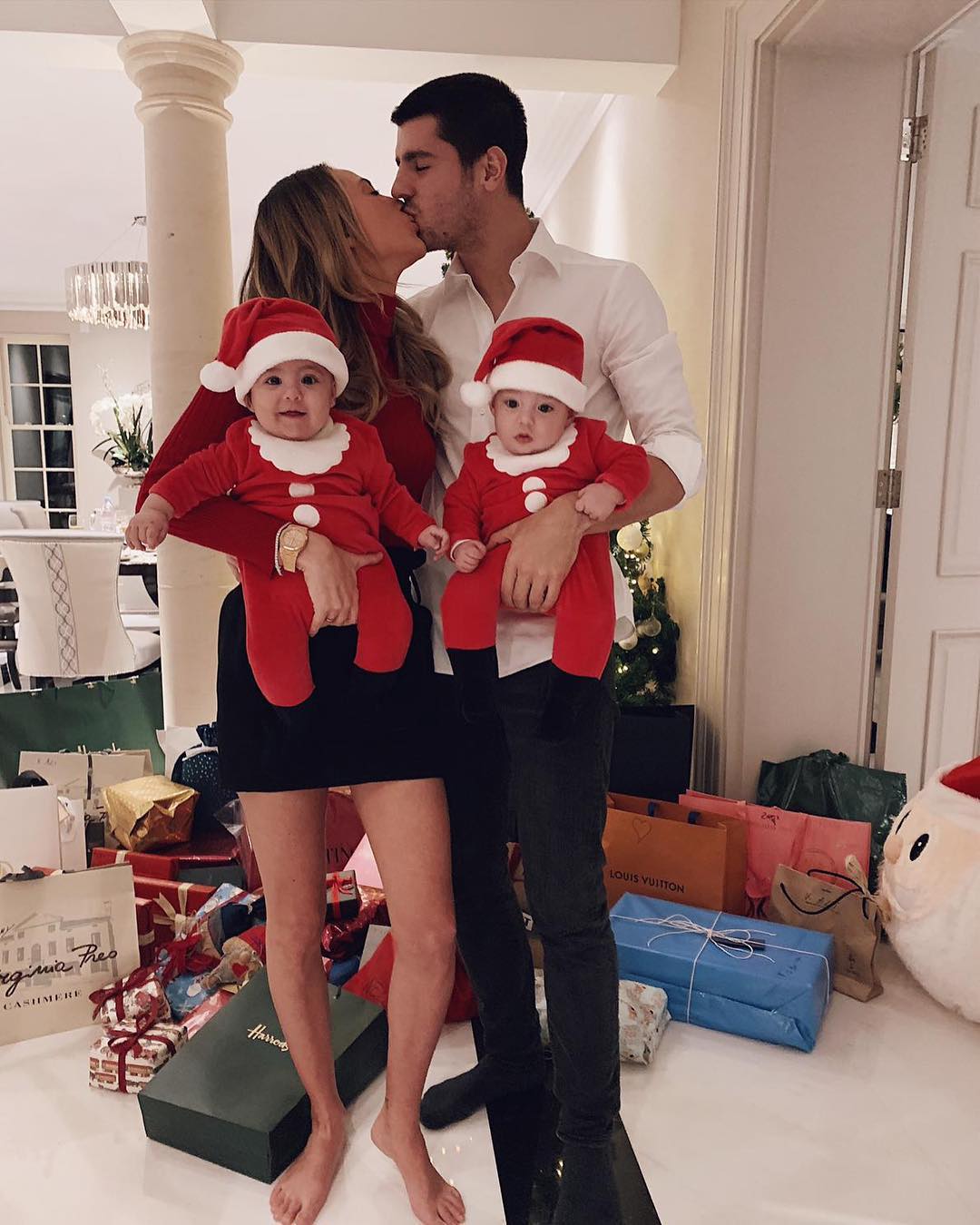 Los posados navideños de los famosos