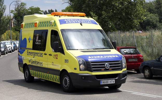 Ocho heridos, cinco de ellos menores, en el vuelco de una furgoneta en Burgos