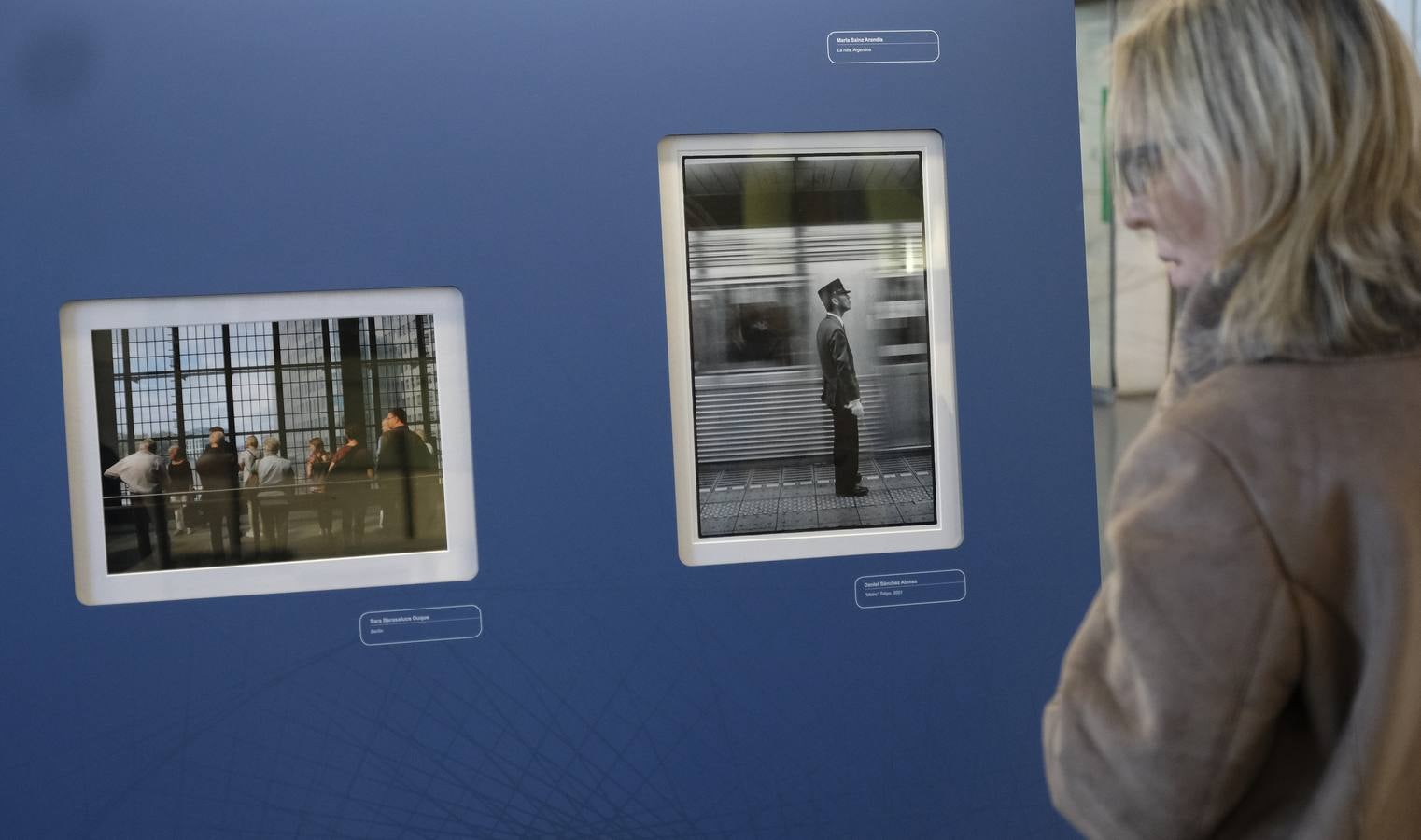 Exposición 'Caminos de Hierro, una mirada fotográfica al mundo del ferrocarril' en la estación Campo Grande de Valladolid