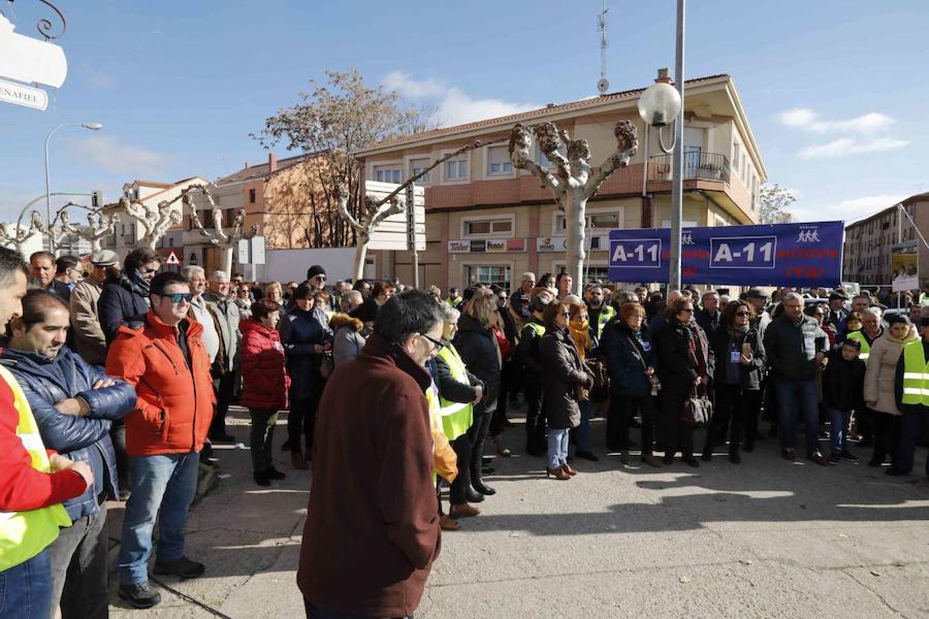 Nueva concentración en Peñafiel para reclamar la A-11