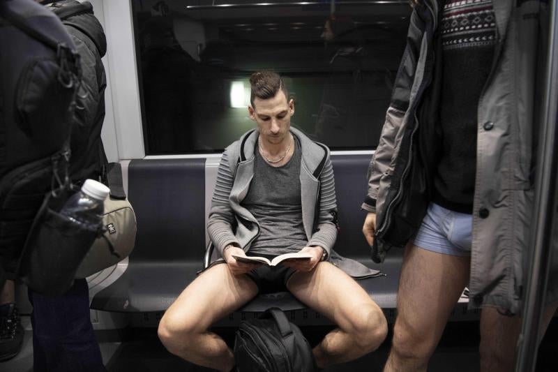 Sin pantalones por el metro de ciudades de medio mundo