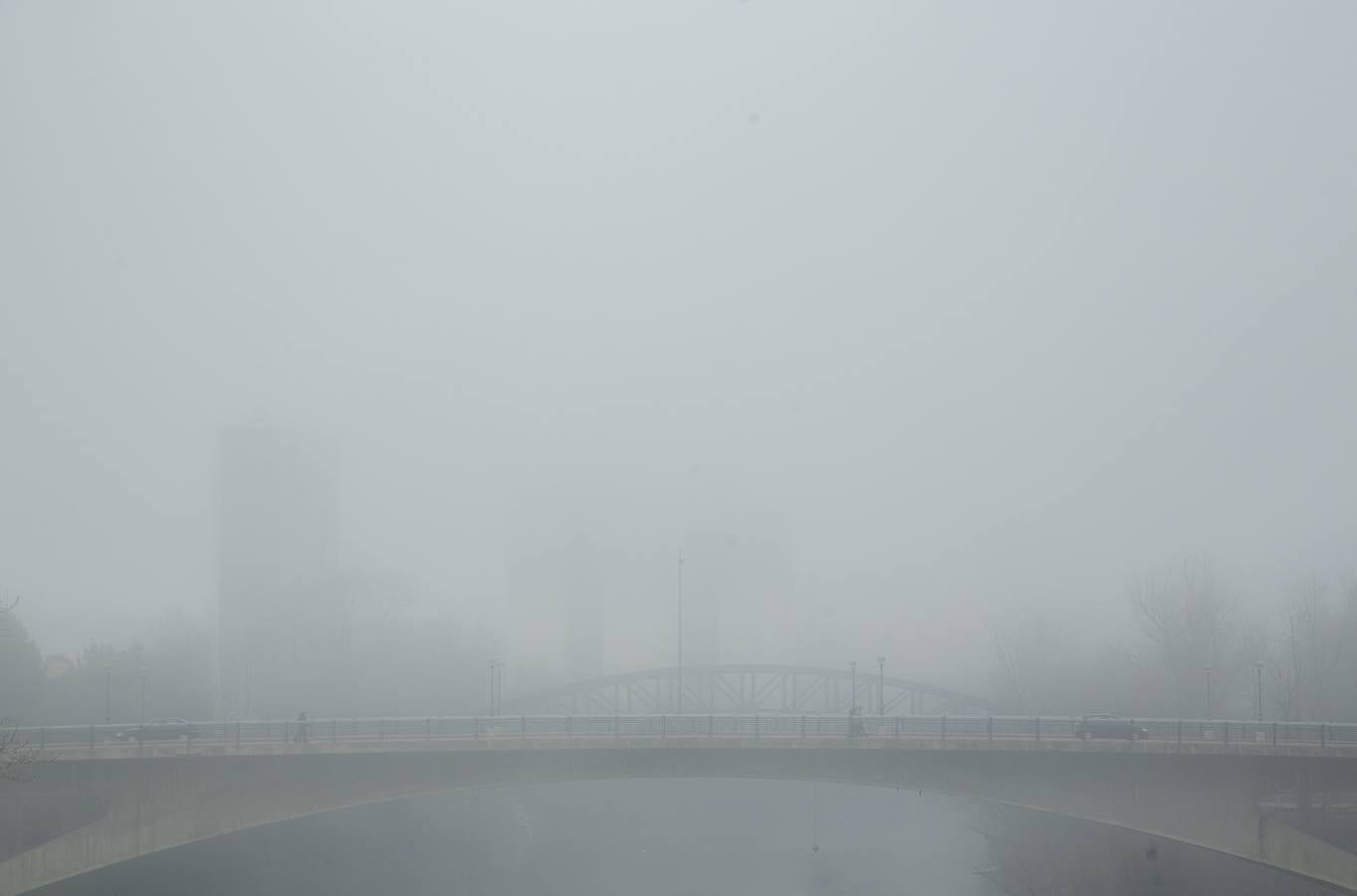 Jornada de intensa niebla en Valladolid