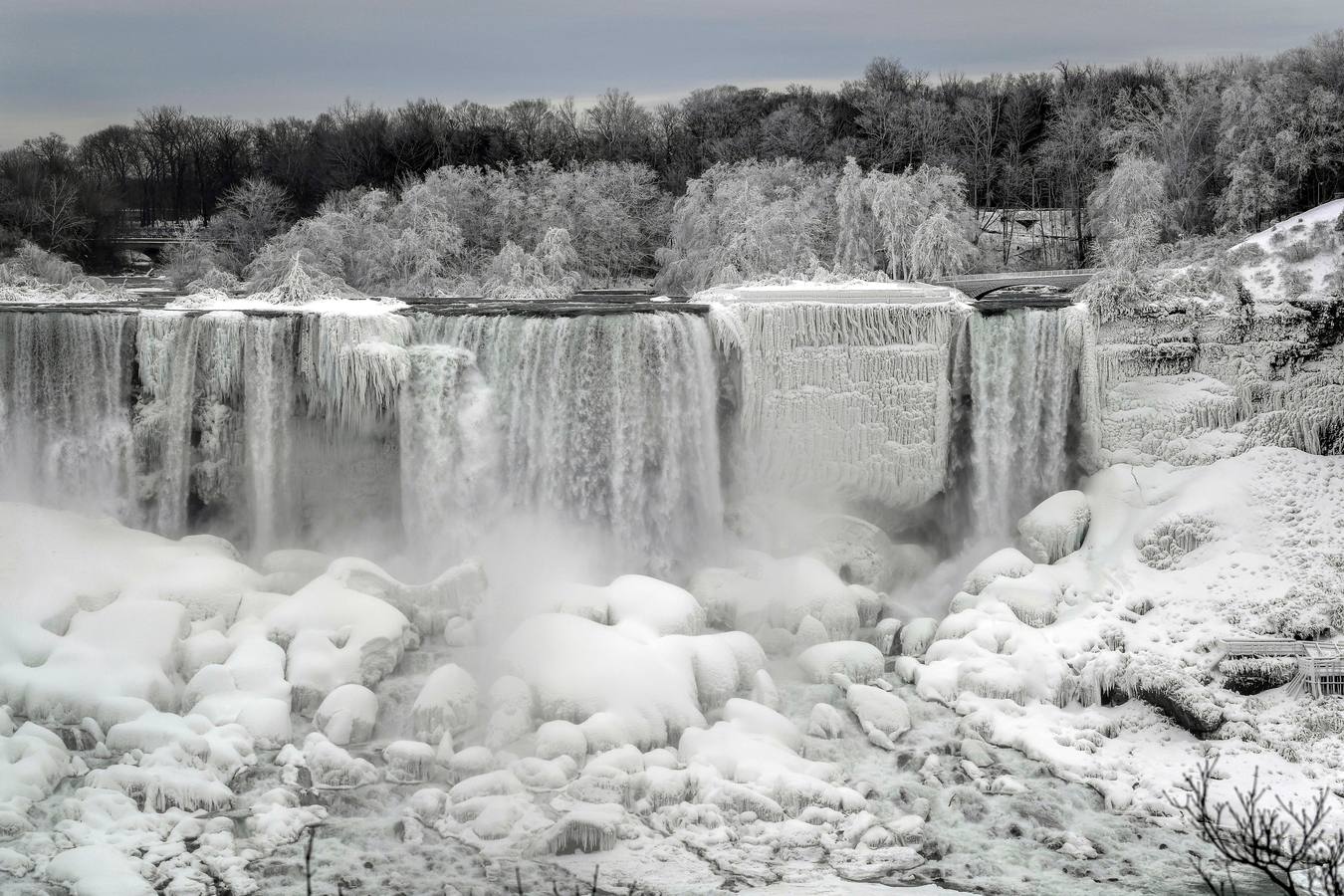 Las cataratas del Niágara se congelan