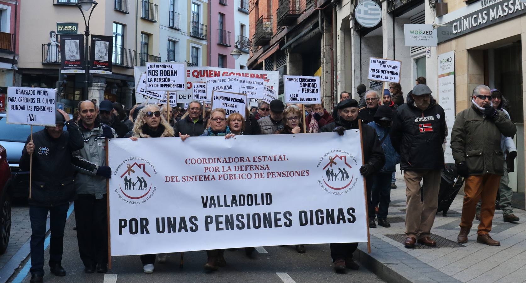 Manifestación en Valladolid por las pensiones