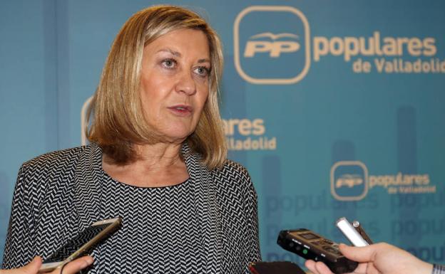 Pilar del Olmo sufre un accidente leve en la sede del PP de Valladolid