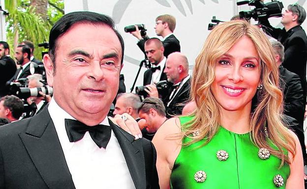 Ghosn se casó en Versalles aprovechando un contrato que tenía Renault con el Palacio