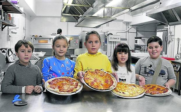 Grandes pizzas para pequeños cocineros