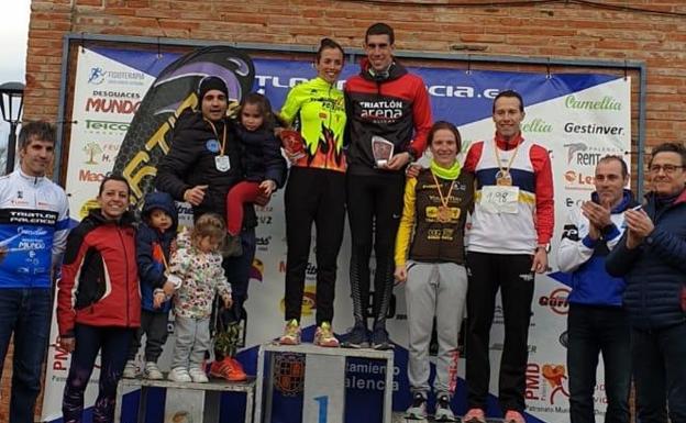 Los salmantinos José Manuel Hernández y Ángel Gutiérrez brillan en el Duatlón de Palencia