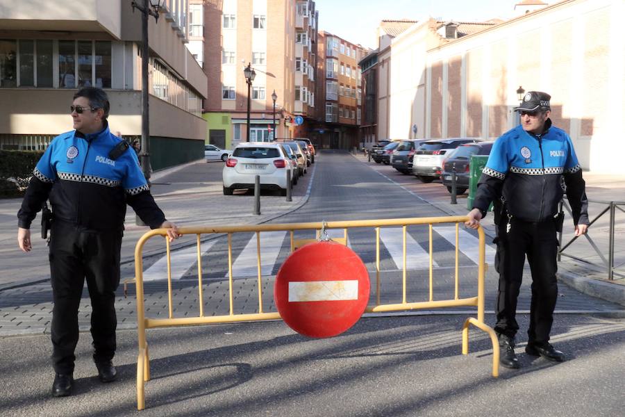 Tráfico cortado al tráfico en Valladolid por la contaminación