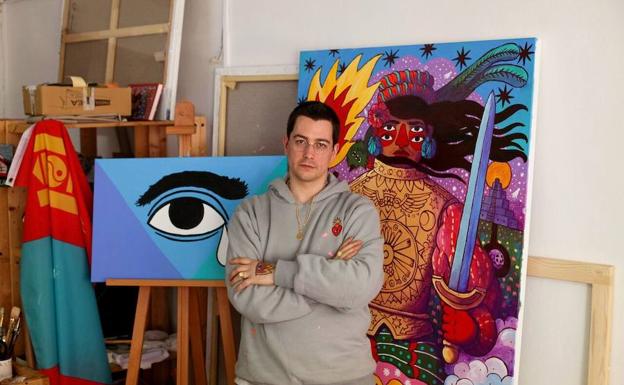El ilustrador salmantino de las manos en llamas