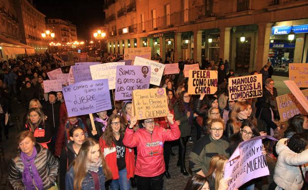 La lucha feminista de Segovia gana músculo