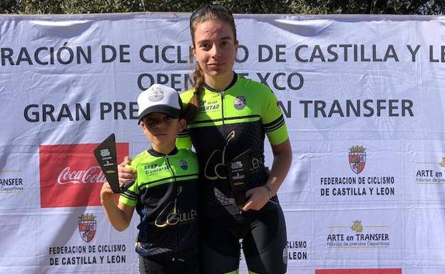 David Martín y Natalia Ovejero vencen para la Escuela de Ciclismo Béjarana en Crespos