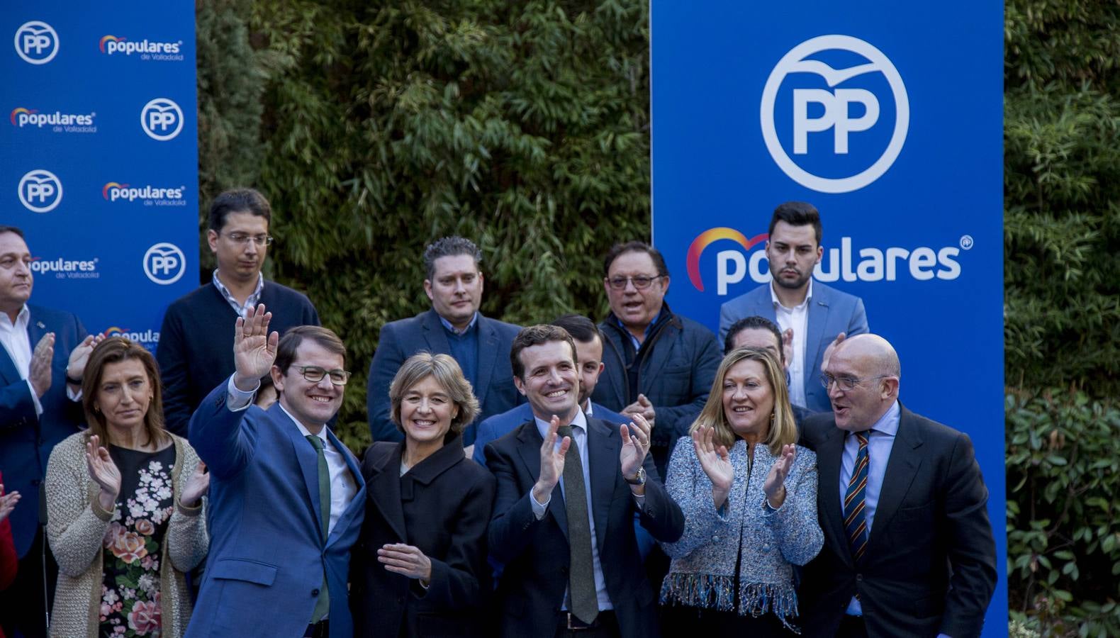 Pablo Casado participa en un acto con militantes del Partido Popular en Valladolid