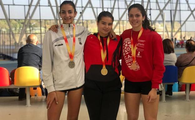 Dos medallas de bronce en los nacionales de atletismo sub 16