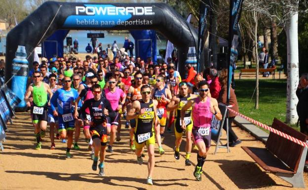 El club Diablillos de Rivas manda en el duatlón de Rioseco